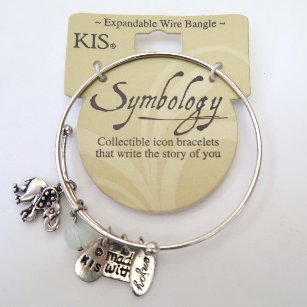 KIS Symbology elephant charm expandable bracelet